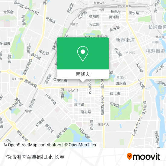 伪满洲国军事部旧址地图