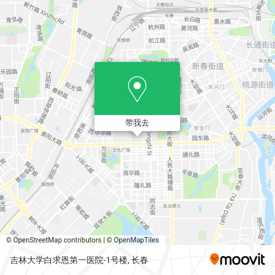 吉林大学白求恩第一医院-1号楼地图