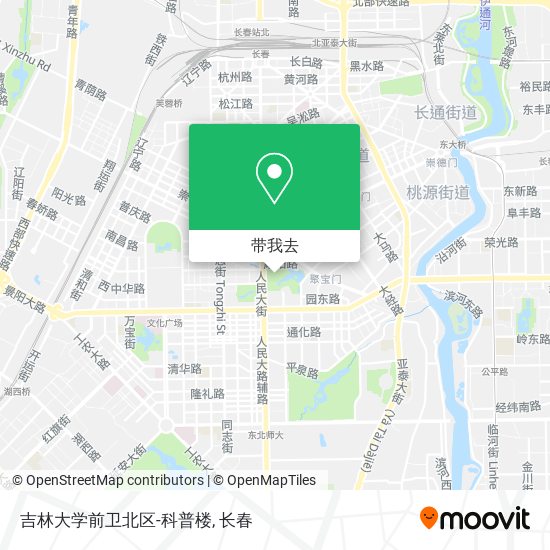 吉林大学前卫北区-科普楼地图