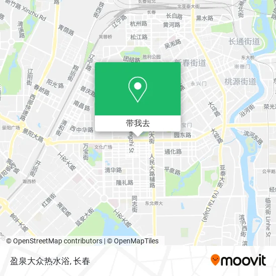 盈泉大众热水浴地图