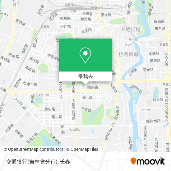 交通银行(吉林省分行)地图