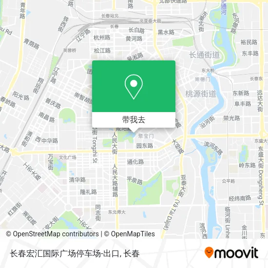 长春宏汇国际广场停车场-出口地图
