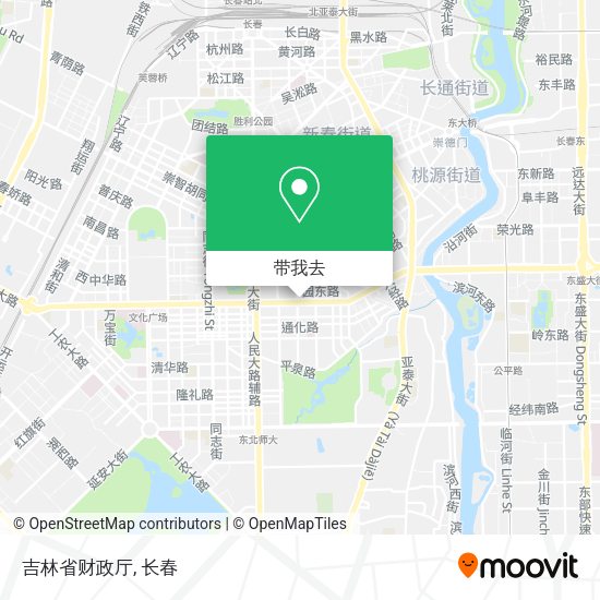 吉林省财政厅地图