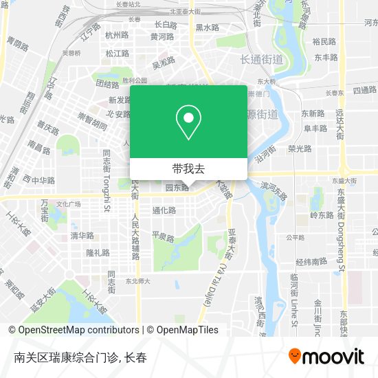 南关区瑞康综合门诊地图