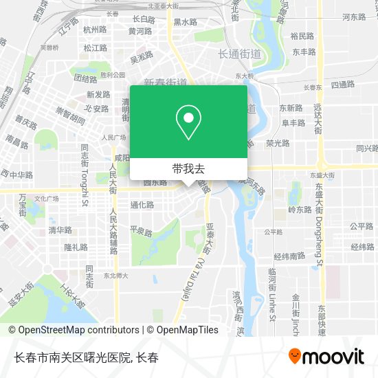 长春市南关区曙光医院地图