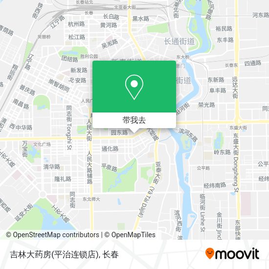 吉林大药房(平治连锁店)地图