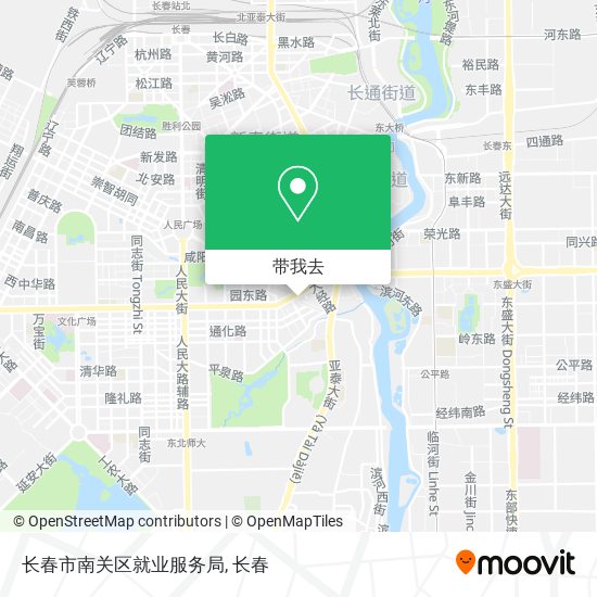 长春市南关区就业服务局地图