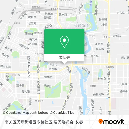 南关区民康街道园东路社区-居民委员会地图