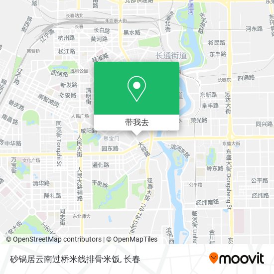 砂锅居云南过桥米线排骨米饭地图