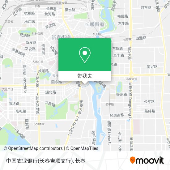 中国农业银行(长春吉顺支行)地图