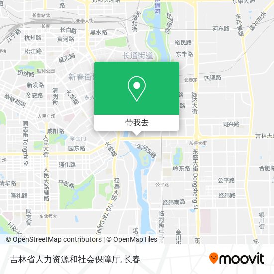 吉林省人力资源和社会保障厅地图