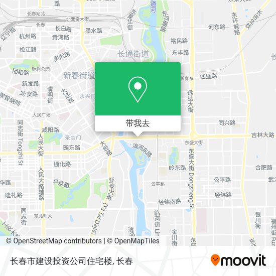 长春市建设投资公司住宅楼地图