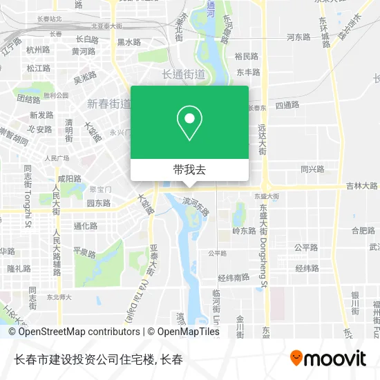 长春市建设投资公司住宅楼地图