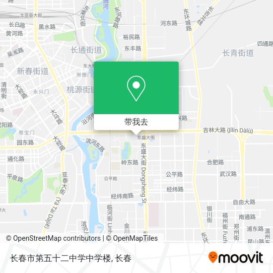 长春市第五十二中学中学楼地图