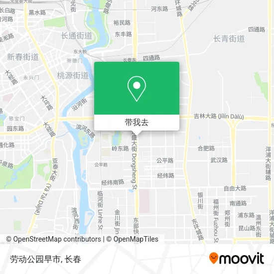 劳动公园早市地图