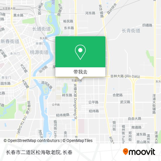 长春市二道区松海敬老院地图