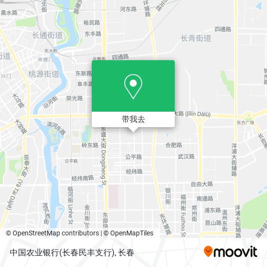 中国农业银行(长春民丰支行)地图