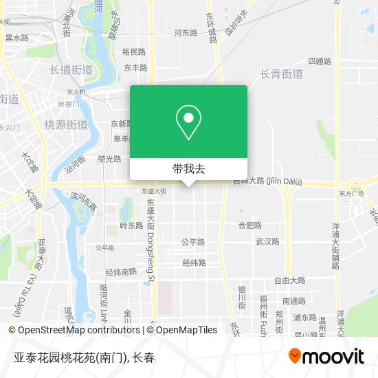 亚泰花园桃花苑(南门)地图