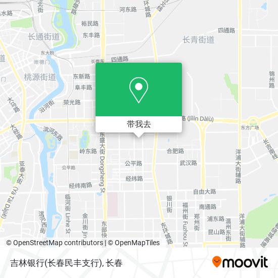 吉林银行(长春民丰支行)地图