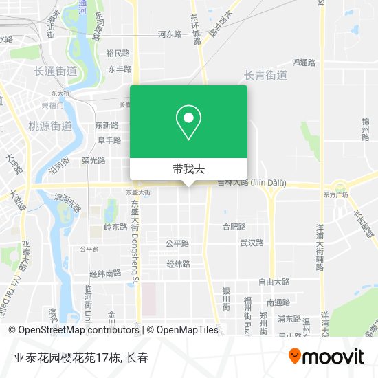亚泰花园樱花苑17栋地图