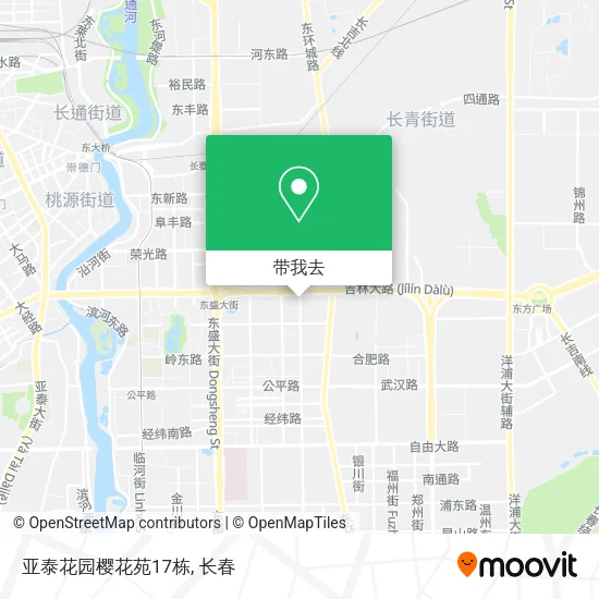 亚泰花园樱花苑17栋地图