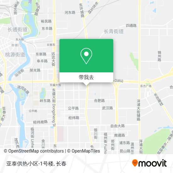 亚泰供热小区-1号楼地图