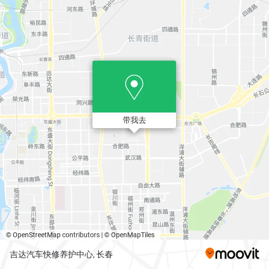 吉达汽车快修养护中心地图