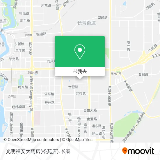 光明福安大药房(松苑店)地图