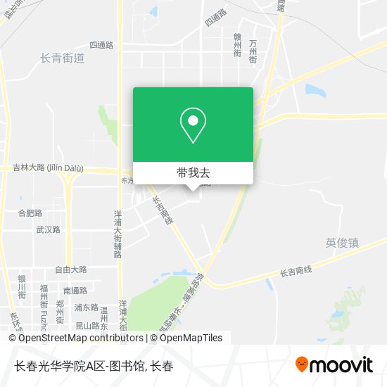 长春光华学院A区-图书馆地图