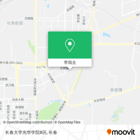 长春大学光华学院B区地图