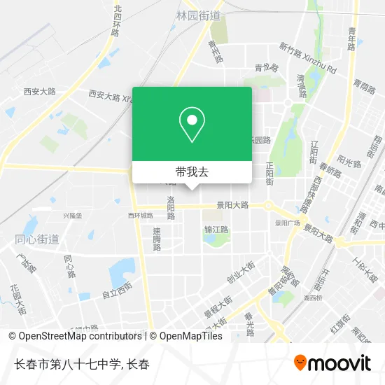 长春市第八十七中学地图