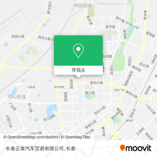 长春正泰汽车贸易有限公司地图