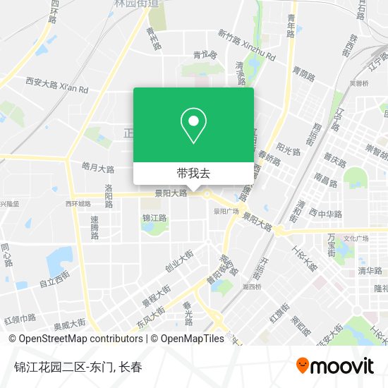 锦江花园二区-东门地图
