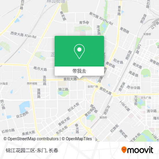 锦江花园二区-东门地图