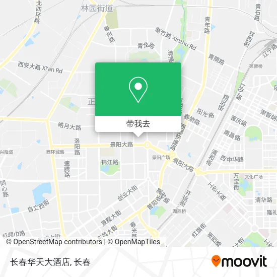 长春华天大酒店地图