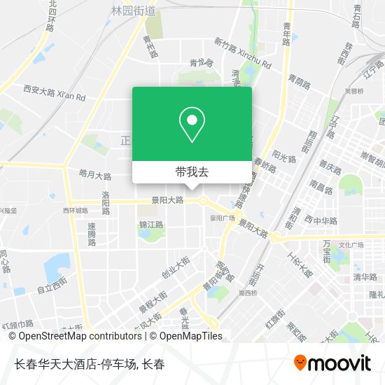 长春华天大酒店-停车场地图