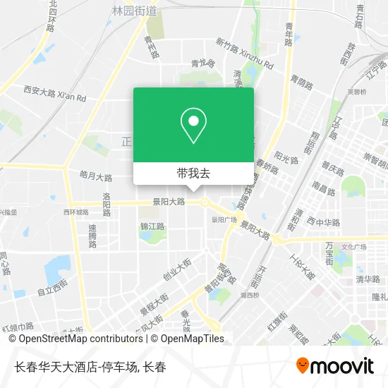 长春华天大酒店-停车场地图