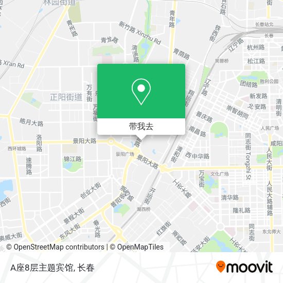 A座8层主题宾馆地图