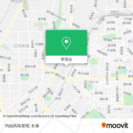 鸿福风味菜馆地图