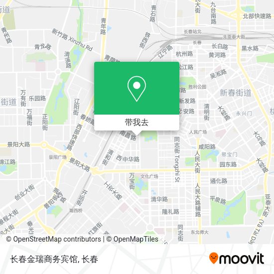 长春金瑞商务宾馆地图
