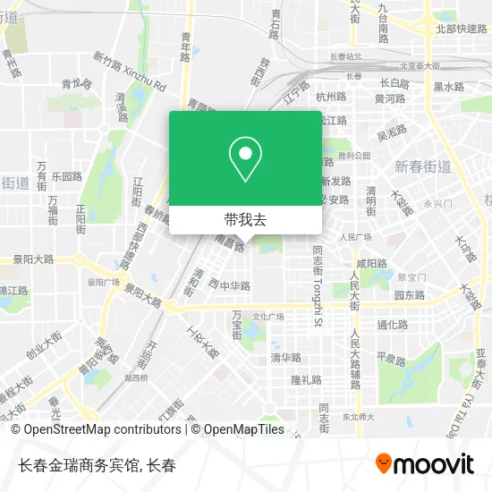 长春金瑞商务宾馆地图