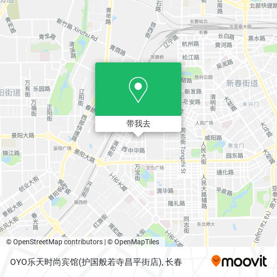 OYO乐天时尚宾馆(护国般若寺昌平街店)地图