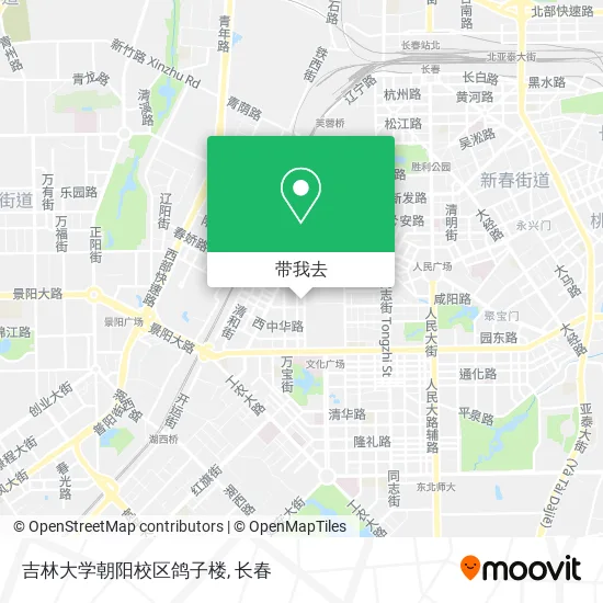 吉林大学朝阳校区鸽子楼地图