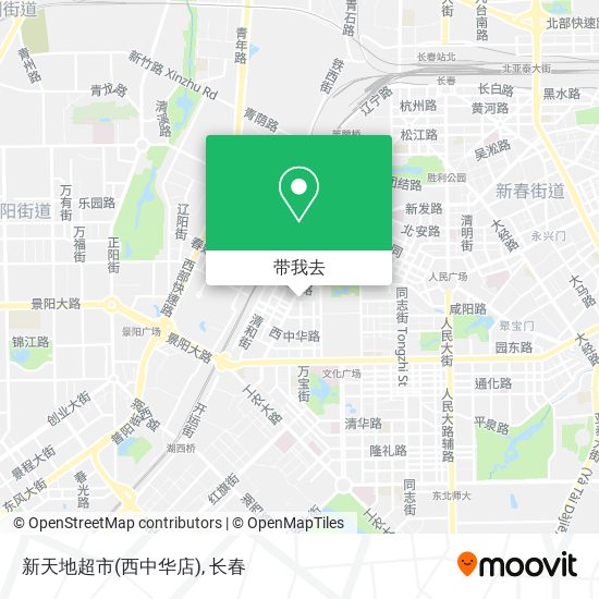 新天地超市(西中华店)地图