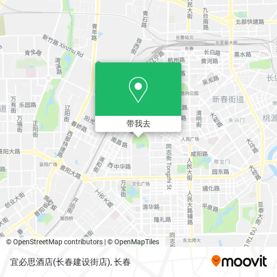 宜必思酒店(长春建设街店)地图