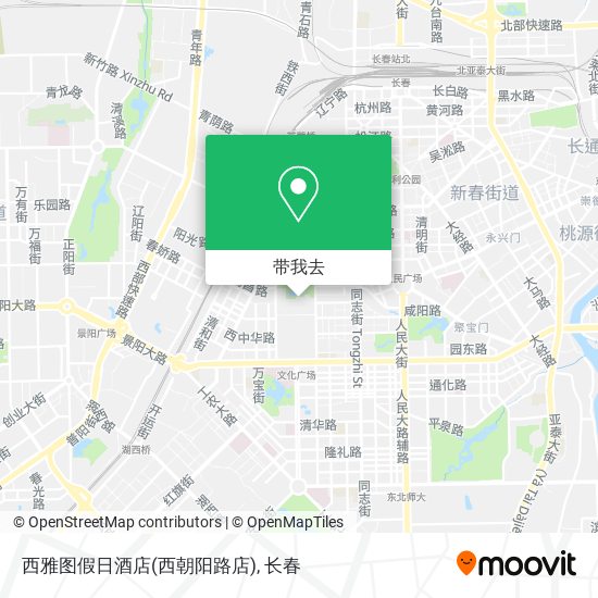 西雅图假日酒店(西朝阳路店)地图