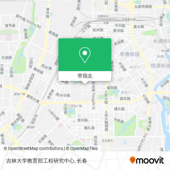 吉林大学教育部工程研究中心地图