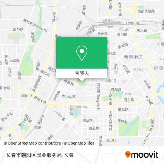 长春市朝阳区就业服务局地图