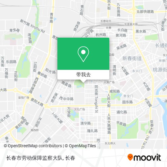 长春市劳动保障监察大队地图