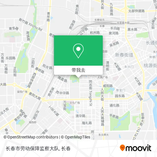 长春市劳动保障监察大队地图